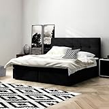 Imebel Boxspringbett 120x200 mit Bettkasten - Bett mit Matratze und 2 Bettkästen - Schlafzimmerbett mit Topper - Bequemes und Elegantes Doppelbett für das Schlafzimmer