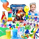 JOPSHEEN 110+ Wissenschaft Experimente für Kinder, STEM Aktivitäten Wissenschaftler Spielzeug Geschenke für Jungen Mädchen, Chemiebaukasten, Vulkan Experiment, Geschenk Lernspielzeug