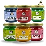 Imkerei zum Lederer - Honig Geschenkset – 6x 250g - Fruchtige Honigvielfalt – Honigset mit Erdbeer-, Himbeer-, Blaubeer-, Apfel-, Minze & Ananashonig je 250 g - Direkt aus dem Bayerischen Wald