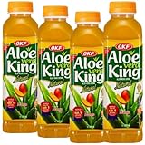 OKKF Aloe Vera Mango Getränk – 4 x 500 ml Flaschen | Erfrischungsgetränk mit Aloe-Stückchen