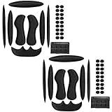 2 Set Helmpolster-Kit, Fahrradhelme & Zubehör Schwamm-Helmpolster Ersatz für Fahrrad-Motorrad-Fahrradhelm (schwarz)