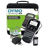 DYMO LabelManager 280 Tragbares Beschriftungsgerät im Koffer | Wiederaufladbares Etikettiergerät mit QWERTZ Tastatur | mit PC- oder Mac-Schnittstelle | für D1 Etiketten in 6, 9 und 12mm Breite