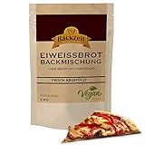Brothers Eiweiß Pizza-Teig Backmischung, 2 kg ergibt 3,9 kg Teig, ohne Weizenmehl/Roggenmehl - in Deutschland hergestellte Diabetiker-Pizza mit 90% weniger Kohlenhydraten als normale Pizza