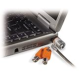 Kensington 64020 MicroSaver-Laptopschloss mit schnittfestem Karbonstahlkabel, Schlüssel und T-Bar-Schließmechanismus, 1,8 m Länge, 64020, Schwarz, 8 x 10 inch