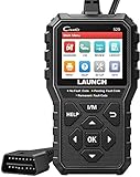 LAUNCH CR529 OBD2 Diagnosegerät KFZ Diagenose für Motor Felercode auslesen/löschen,Echtzeitdaten und Speicherndaten anzeigen,O2 Sensor und EVAP Test obd2 Funktionen Mode10