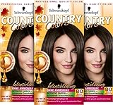 Country Colors Intensiv-Tönung 80 Arabia Schwarzbraun (3 x 123ml), Stufe 2, temporäre Haarfarbe für intensive Ergebnisse, Coloration hält bis zu 8 Wochen, ohne Ammoniak