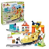 LEGO DUPLO Town Große interaktive Eisenbahn - Motorikspielzeug für Kinder ab 3 Jahren - Spielzeug Eisenbahn mit Lichtern und Geräuschen - Lernspielzeug für Vorschulkinder - Geschenk für Kinder 10428