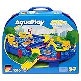 Aquaplay 8700001516 - Wasserbahn Set 'Schleusenbox', 27-teilig