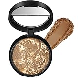 BUTBU 2-in-1 Puder Make-Up, Anti-Age Pflege Kissen, Wasserfest und mattierend mit hoher Deckkraft, Feuchtigkeitsspendende Cushion Foundation, für Dunkle Haut(05)