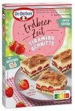Dr. Oetker Erdbeer-Zeit Tiramisu-Schnitte, Backmischung, 5er Pack (5 x 200g)