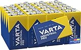 VARTA Batterien 9V Blockbatterie, 20 Stück, Industrial Pro, Alkaline Batterie, Vorratspack, für Rauchmelder, Brand- & Feuermelder