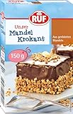 RUF Mandel-Krokant, geröstete Mandeln karamellisiert zum Garnieren von Creme-Torten, Apfel-Kuchen, Plätzchen, Pralinen & Eis, glutenfrei & vegan