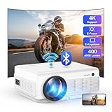 Beamer 4K [Elektrischer Fokus & Trapezkorrektur & Zoom], Native 1080P 16000L 5G WiFi Bluetooth Projektor, Mini Heimkino/Outdoor Video Beamer für TV Stick/Laptop/Handy/Tablet/Spielkonsole HDMI USB