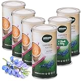Naturata Lupinenkaffee Bio Instant – 6 x 100 g | Kaffeeersatz ohne Koffein & Glutenfrei | Kräftiges Aroma mit feiner Crema | Vegan & aus biologischem Anbau