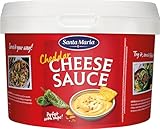 Santa Maria Cheddar Cheese Sauce 3kg Becher - Cremiger Käsegenuss für Dip-Spaß I Gebrauchsfertige Käsesauce mit Cheddar-Geschmack I Ideal kalt zu Tortilla-Chips oder warm über Wraps und Nachos