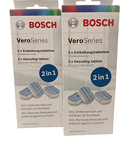 2x Bosch VeroSeries TCZ8002 Entkalkungstabletten 2in1 für Kaffeevollautomaten