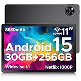 DOOGEE U11 Pro Android 15 Tablet 11 Zoll, 30GB RAM+256GB ROM (2TB TF) 8580mAh, 90Hz Display, Netflix 1080P, Unisoc T7200 Octa Core Tablet PC, 13MP+5MP, 5G WiFi/Widevine L1/ GPS/Face ID/OTG [2025]
