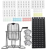 Yardwe 1Satz Bingo Spielset Für Partys American Bingo Game Set Mit Pins Und Zubehör Für Familien Und Freundesrunden Langlebig Und Leicht Aufzubauen