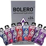 Bolero BERRY MIX 24x3g | Saftpulver ohne Zucker, gesüßt mit Stevia + Vitamin C | geeignet für Kinder, Sportler und Diabetiker | glutenfrei und veganfreundlich | Mischung aus Beeren