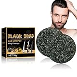 2PCS Grau Glanz Seife,Haar Revitalisierungsbar,Grau Glanz Haar Revitalisierungsbar, Natürliche Seife zur Entfernung Grauer Haare,Natural Grey Hair Removal Soap, Haar Verdunkelung Festes Shampoo (6)