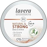 lavera, Deo Creme NATURAL STRONG vegan Naturkosmetik Bio Ginseng Natürliche Mineralien ohne Aluminium 48 Stunden Deo Schutz 50 ml, 1 stück