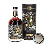 Albert Michler I Austrian Empire Navy Rum NOVARA I 700 ml I 40% Volume I Brauner-Rum inkl. LOVEVINO Silver Button Sticker