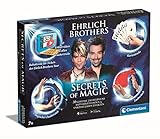Clementoni 59312 Ehrlich Brothers Secrets of Magic, Zauberkasten für Kinder ab 7 Jahren, magisches Equipment für 30 verblüffende Zaubertricks, inkl. 3D Erklärvideos, ideal als Geschenk