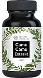 Camu Camu Extrakt Kapseln - Natürliches Vitamin C - 180 vegane Kapseln für 6 Monate - 500mg Cumu-Camu Extrakt je Kapsel -Laborgeprüft, ohne unerwünschte Zusätze