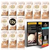 DELICRET - 12x1kg Caputo Mehl glutenfrei fioreglut - bestens geeignet als Pizzamehl + Rezeptguide mit Schritt für Schritt Anleitung