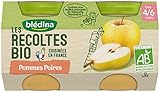 Blédina Die Ernte Bio Äpfel Birnen ab 4/6 Monaten Bio 2 Gläser