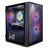 STGsivir Basic Gaming PC, Intel Core i5 bis zu 3.7 GHz, AMD Radeon R9 370 4GB GDDR5,16GB RAM, 512GB SSD, 600M WLAN, BT 5.0, W10H64, Gamer PC Computer Desktop