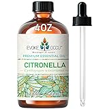 EVOKE OCCU Citronella ätherisches Öl 4 Oz, reines Citronella-Öl für Haut Haar Diffusor Spray Roll On- 4 FL Oz