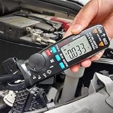 BSIDE ACM91 Stromzange AC DC 1mA TRMS Mini Amperezange für Leckstrom Erdschluss 6000 Zähler Digital Multimeter Autorange mit Kapazität NCV Temperaturprüfer Milliampere Meter für KFZ Automobile