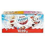 kinder Happy Moments Mini Mix, Mischung mit 5 verschiedenen Schokoladen-Spezialitäten von kinder, Großpackung 1039 g