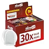 THERMOPAD Zehenwärmer – DAS ORIGINAL: 30 Paar Wärmepads für 8 Stunden Wärme I Sofort einsatzbereite Fußwärmer I Extra Warmer Fusswärmer – ideal für Outdoor-Aktivitäten & Ski-Schuhe I Fuss-Wärmekissen