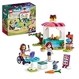 LEGO Friends Pfannkuchen-Shop Set, Kreatives Spielzeug für Jungen und Mädchen ab 6 Jahren mit Paisley und Luna Mini-Puppen sowie Hasen-Figur, Geschenk für Kinder 41753