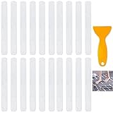 48 Stück Anti Rutsch Aufkleber Streifen Selbstklebend Antirutschmatte Anti-Rutsch Streifen für Badewanne und Dusche Antirutschmatte Badewanne Treppen Rutschschutz（2cm×20cm mit Kunststoffschaber