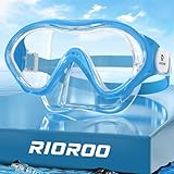 RIOROO Taucherbrille Kinder,Schwimmbrille Kinder für Jungen Mädchen Jugendliche,Schnorchelmaske mit Nasenabdeckung Anti Nebel Anti-Leck Tauchmaske 180°Panorama HD Schwimmmaske für 4-14 Jahre