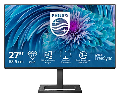 Philips 275E2FAE - 27 Zoll QHD Gaming Monitor, 75 Hz, 4ms, AdaptiveSync (2560x1440, HDMI, DisplayPort) schwarz