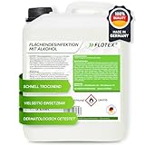 FLOTEX® alkoholisches Flächendesinfektionsmittel 5L - Hochwirksame Flächendesinfektion mit Alkohol - Ideales Desinfektionsmittel für alle glatten Oberflächen