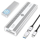 iDiskk 40 Gbit/s 2 TB M.2 NVMe SSD Professionelle robuste externe Festplatte aus Aluminium mit USB-C – bis zu 3000 MB/s, Thunderbolt 3 (40 Gbit/s), USB-C (10 Gbit/s), kompatibel mit USB