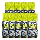 27kg Cocos Premium Grillbriketts aus Kokosschalen „Made IN Germany“ Kohle Holzkohle für Kugel-& Holzkohlegrill ideal für Dutch Oven Smoker Briketts Grill Kohle
