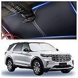 Dicke Sonnenschutz Auto Frontscheibe mit Aufbewahrungstasche,Den Auto Zubehör Innenraum Kühl Halten,Allgemein Sonnenschutz Auto Front Sun Protection fÜR Autos Geländewagen LKW (L: 145x80cm)