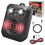 techextra Marderschreck Ultraschall Auto mit Blitzlicht USB, Marderabwehr für Auto Anschluss an 12V Autobatterie, Marderschutz Mobil Sofortiger, für Motorraum, kfz, Haus, Dachboden, Garten, 1 Stück