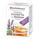 Bad Heilbrunner Einschlaf Tee - mit Melatonin - im Stick, Tassenfertig - Lavendelblüten & Passionsblume - Endlich wieder gut einschlafen - Ideal fürs Reisen - Schlaf - Gesundheit (8 x 10 Sticks)