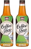 Schwartau Coffee Shop Haselnuss, Kaffeesirup zum Verfeinern von Kaffeespezialitäten, 650ml (Packung mit 2)