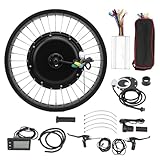 Elektrofahrräder Umbausatz 20 Zoll 1000W 48V Elektrofahrrad Heckantriebsmotorrad S866 Farbmessgerät Set