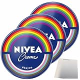usy Bundle für NIVEA Creme Hautpflege für den ganzen Körper 3er Pack (3x250 ml Dose) + usy Block