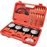 VEVOR Kraftstoff Vakuum Vergaser Synchronisieren Werkzeug Kit Synchronizer Sync Gauge Set mit Gummischlauch, A-100, Vakuum-Vergaser-Synchronisator-Set