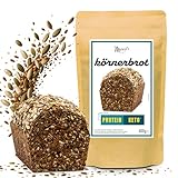 Marcel's LowerCarb-Brotbackmischung (400g) – Saftiges Körnerbrot | Keto Brot mit 80% weniger Kohlenhydraten | Glutenfrei, Vegan, high Protein & Sauerteig | Ofenfertig in 1 Minute